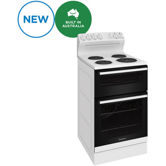 Westinghouse 54cm White Electric Freestanding Cooker with Coil Hob - WLE522WC image_1