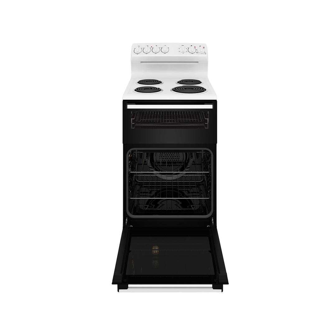 Westinghouse 54cm White Electric Freestanding Cooker with Coil Hob - WLE522WC image_4