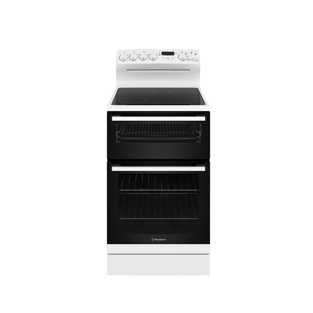 Westinghouse 54cm Freestanding Cooker with Electric Hob in White - WLE543WC image_2