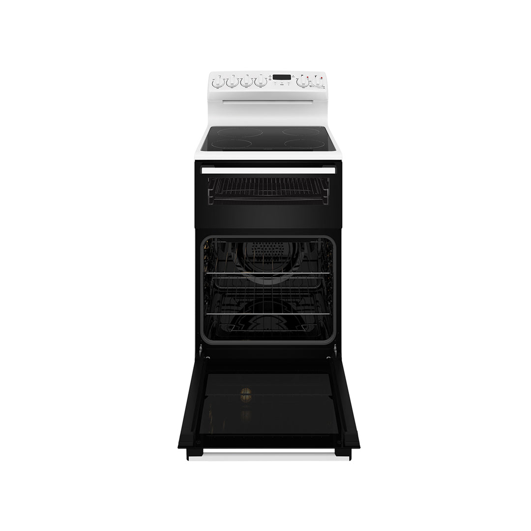 Westinghouse 54cm Freestanding Cooker with Electric Hob in White - WLE543WC image_3