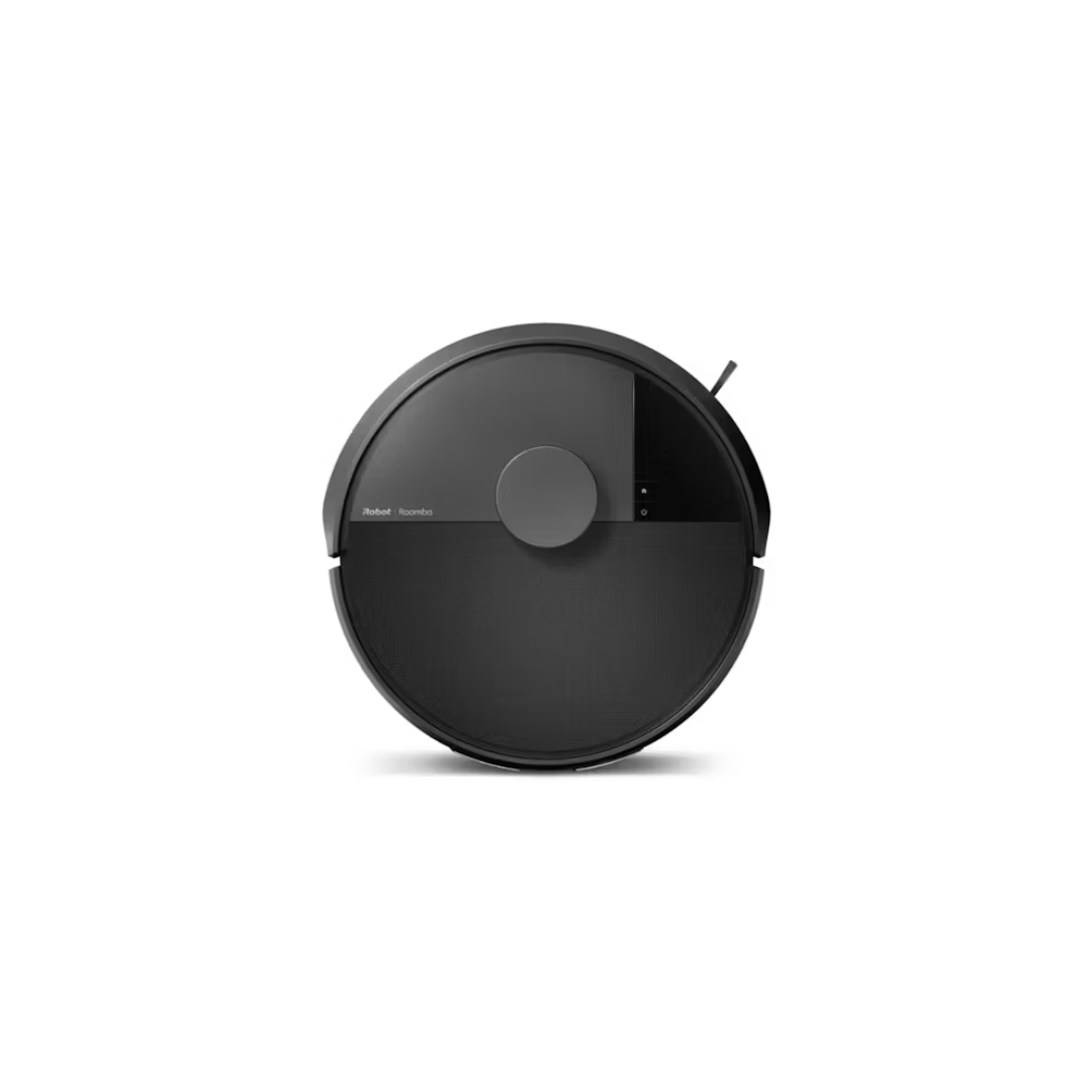 Top view of the iRobot Roomba 105 Combo in a sleek black design. 