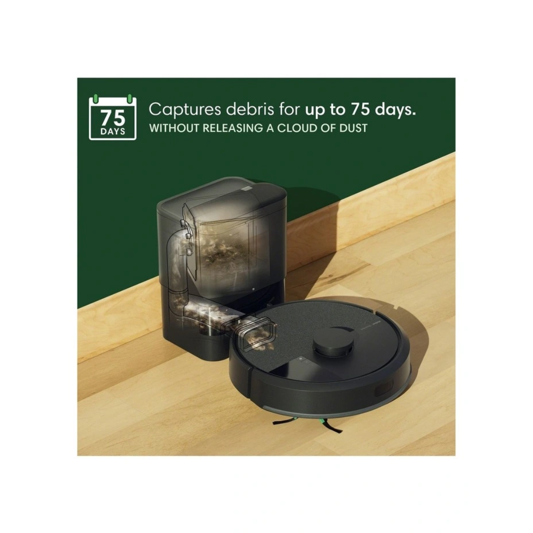 iRobot Roomba Combo 105 robot vacuum with Auto-Emptying dock, captures debris for up too 75 days without releasing dust. 