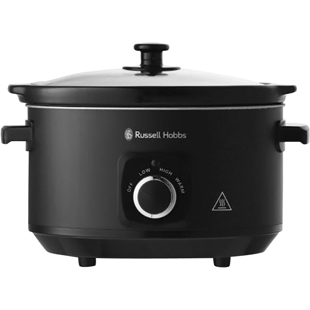 Russell Hobbs 4L Slow Cooker Matte Black RHSC4A BiRite Home Appliances